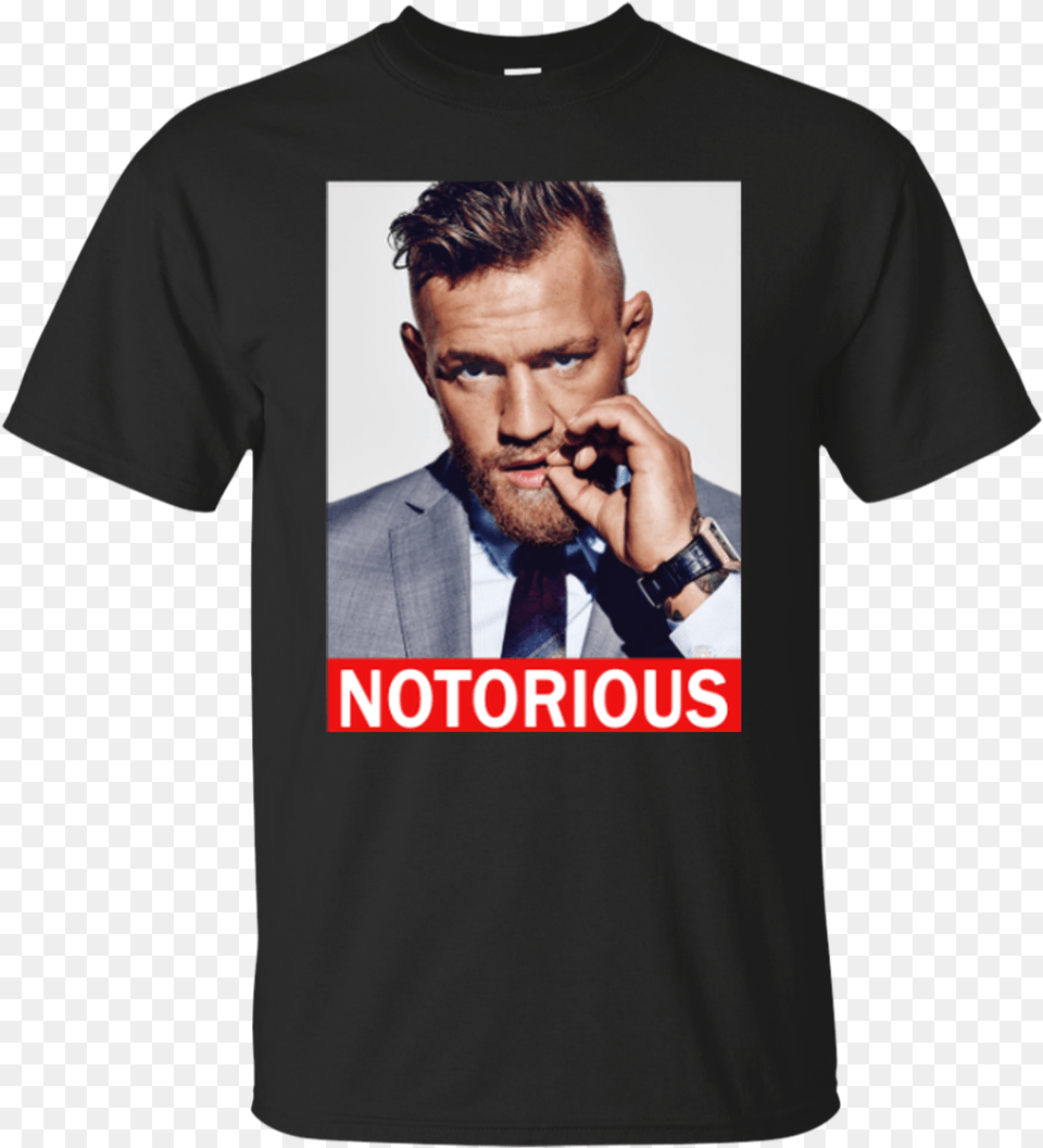 Conor Mcgregor Notorious Shirt, T-shirt, Clothing, Person, Man Free Png Download