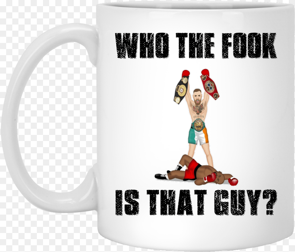 Conor Mcgregor Vs Floyd Mayweather Coffee Cup, Person, Child, Boy, Male Free Png