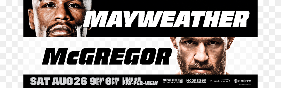 Conor Mcgregor Vs Floyd Mayweather Fight Night Mayweather Vs Mcgregor, Beard, Face, Head, Person Png Image