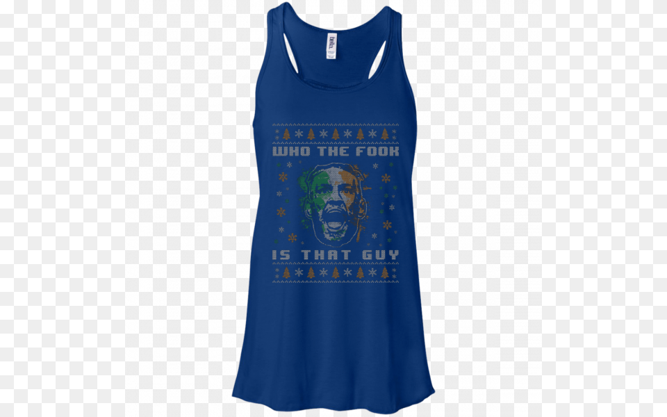 Conor Mcgregor Xmas Shirt Who The Fook Is That Guy Shirt, Clothing, Tank Top, Person Png