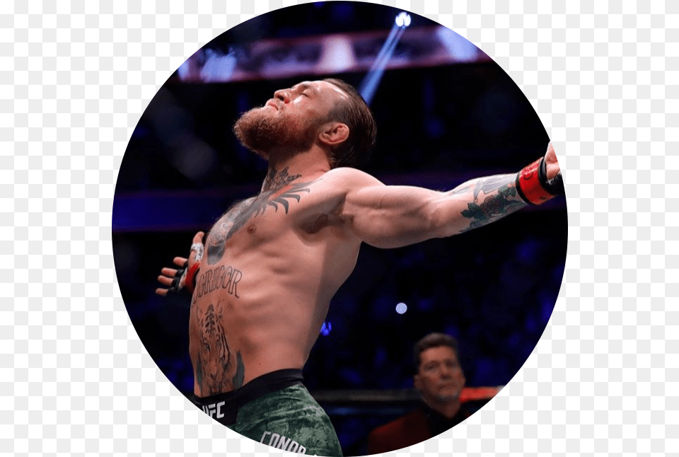 Conormcgregor Ireland Mma Ufc Fight Sticker By Gvng Conor Mcgregor Pfp, Tattoo, Skin, Person, Man Png Image