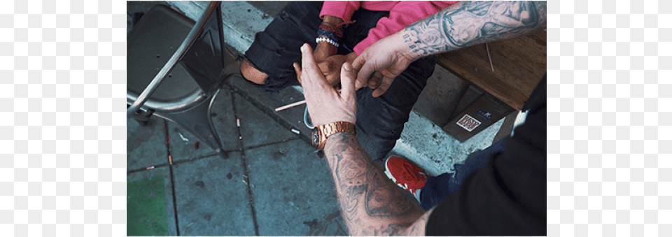 Conscious Magic Episode 4 With Ran Pink And Holding Hands, Tattoo, Skin, Person, Man Free Png Download