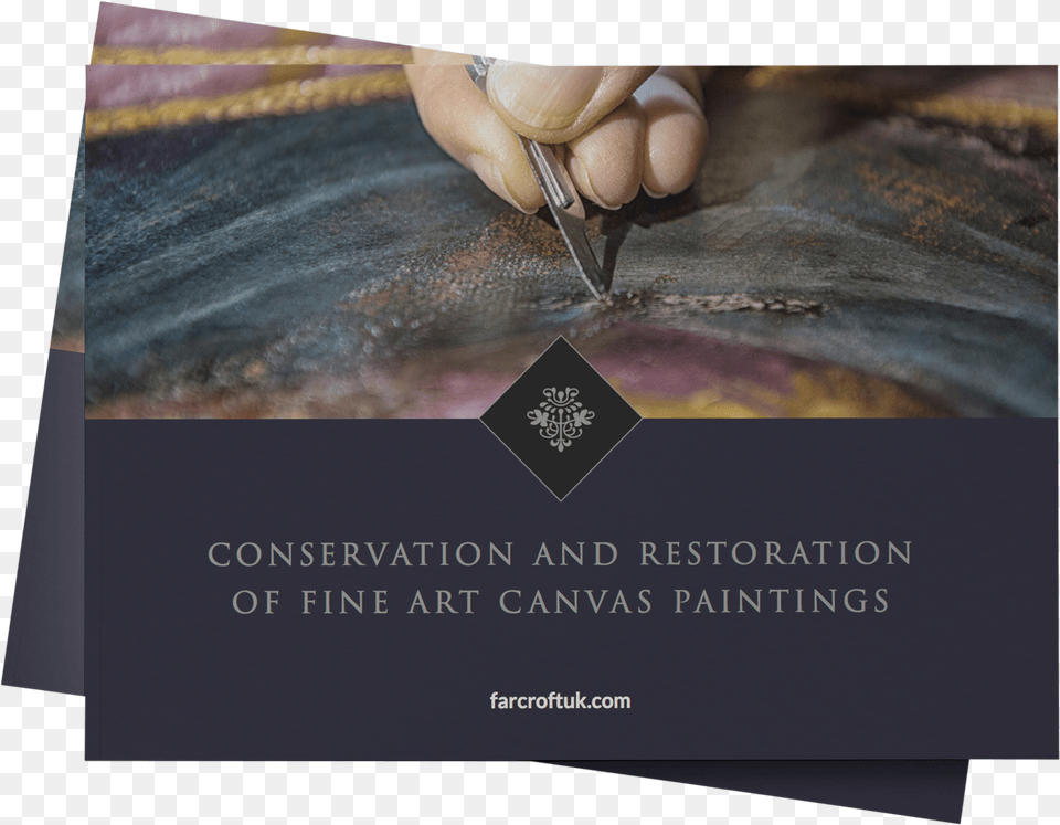 Conservation And Restoration Of Fine Art Canvas Paintings Tutela Dei Beni Culturali, Advertisement, Poster, Body Part, Finger Png Image