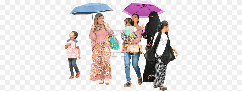 Conservative Dress People With Umbrella, Woman, Adult, Person, Boy Free Png