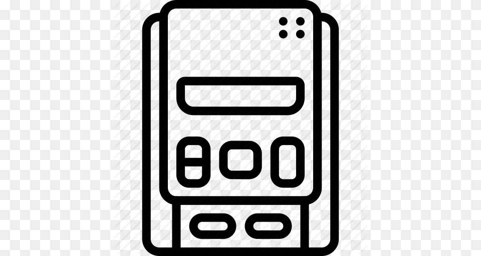 Console Famicon Nintendo Outline Retro Snes Tech Icon, Electronics, Architecture, Building, Phone Free Png Download