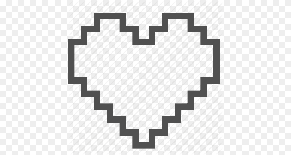 Console Game Heart Life Pixel Play Player Icon, Pattern, Electronics, Hardware Free Transparent Png