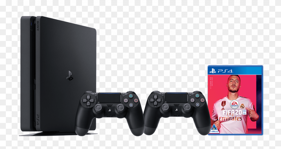 Console With 2 Controllers And, Adult, Male, Man, Person Free Png Download