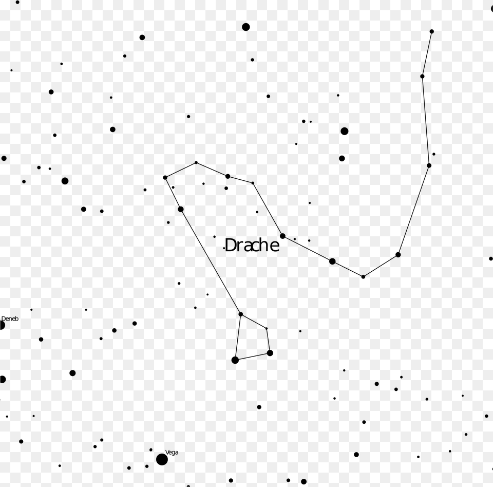 Constellation Draco Illustration, Gray Free Transparent Png