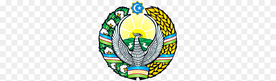 Constitution Of The Republic Of Uzbekistan, Emblem, Symbol, Badge, Logo Free Transparent Png