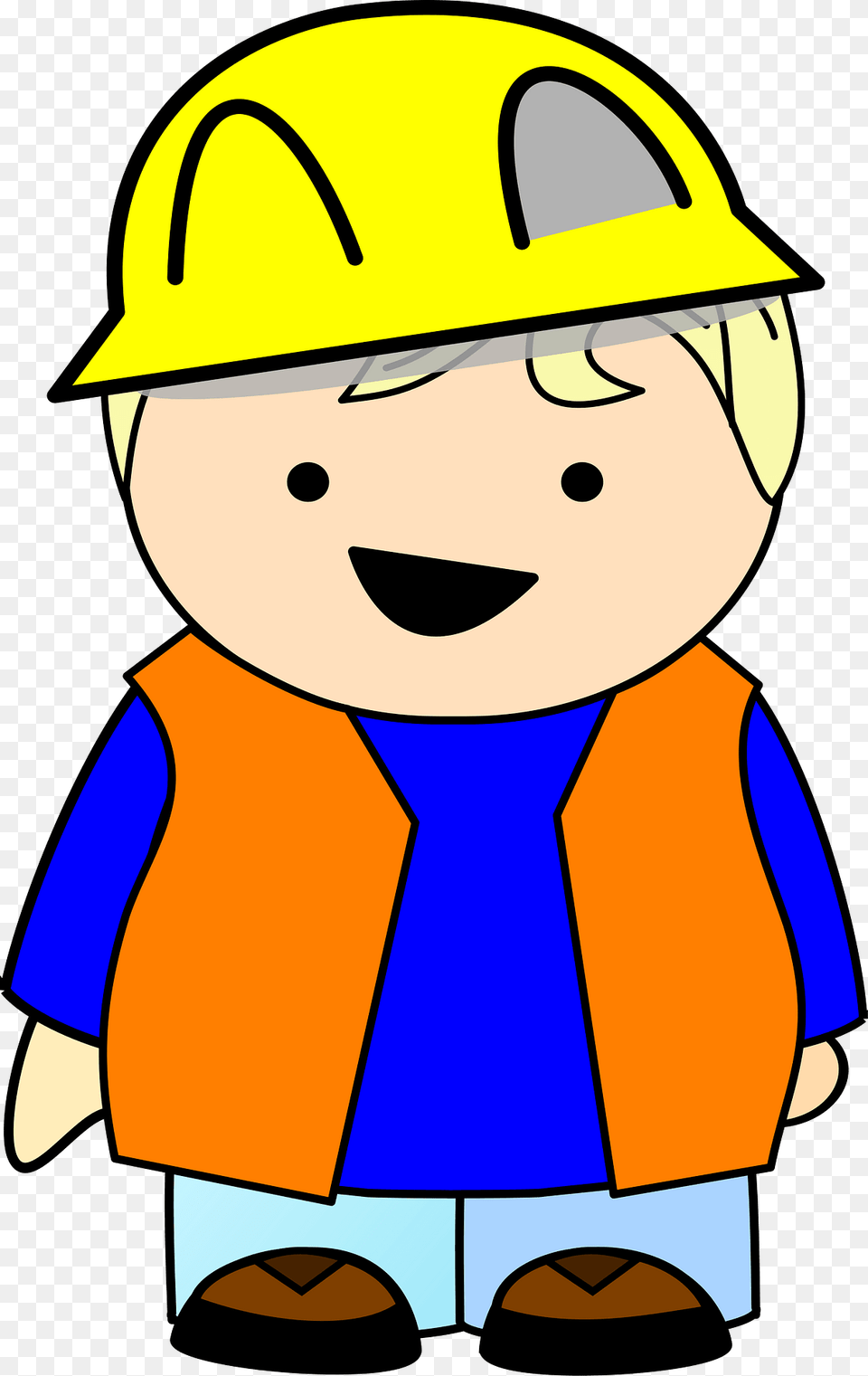 Construction Blond Kid Clipart, Clothing, Hardhat, Helmet, Baby Png