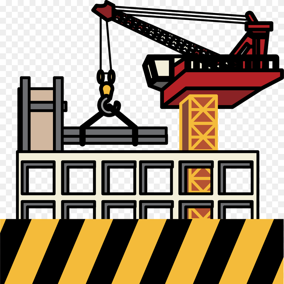 Construction Building Clipart, Construction Crane, Scoreboard Free Png