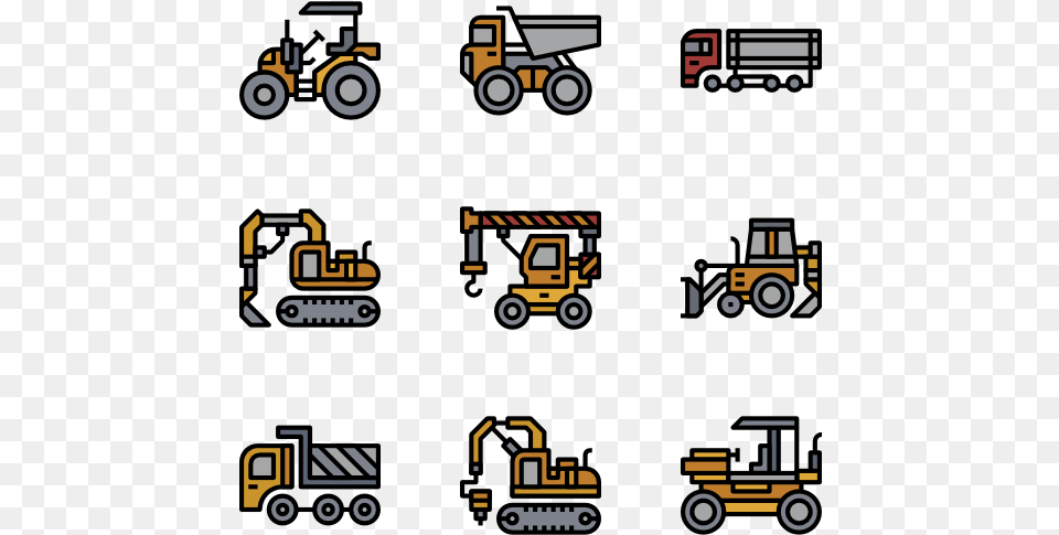 Construction Car Bulldozer Icon, Machine, Wheel Free Transparent Png