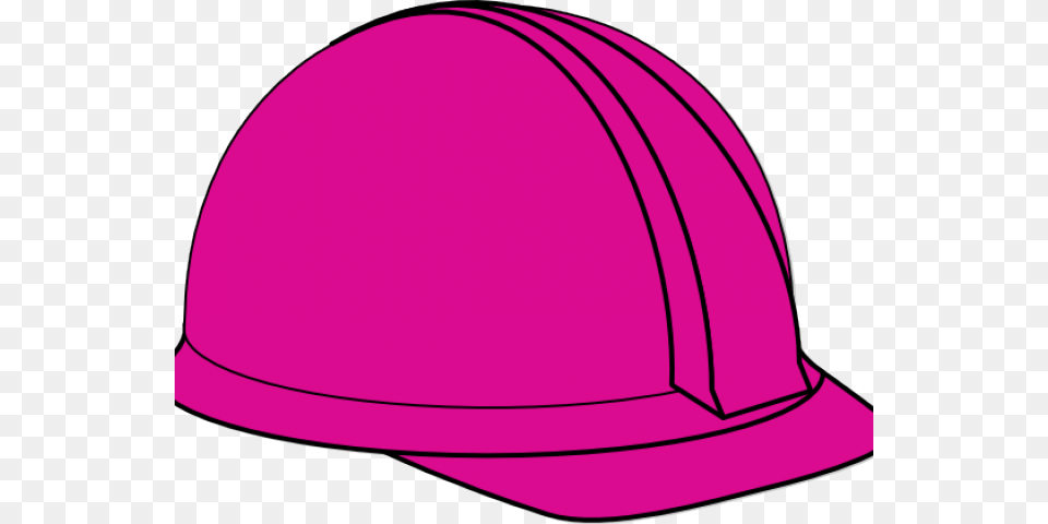 Construction Clipart Hard Hat Pink Hard Hat Clip Art, Baseball Cap, Cap, Clothing, Hardhat Free Transparent Png