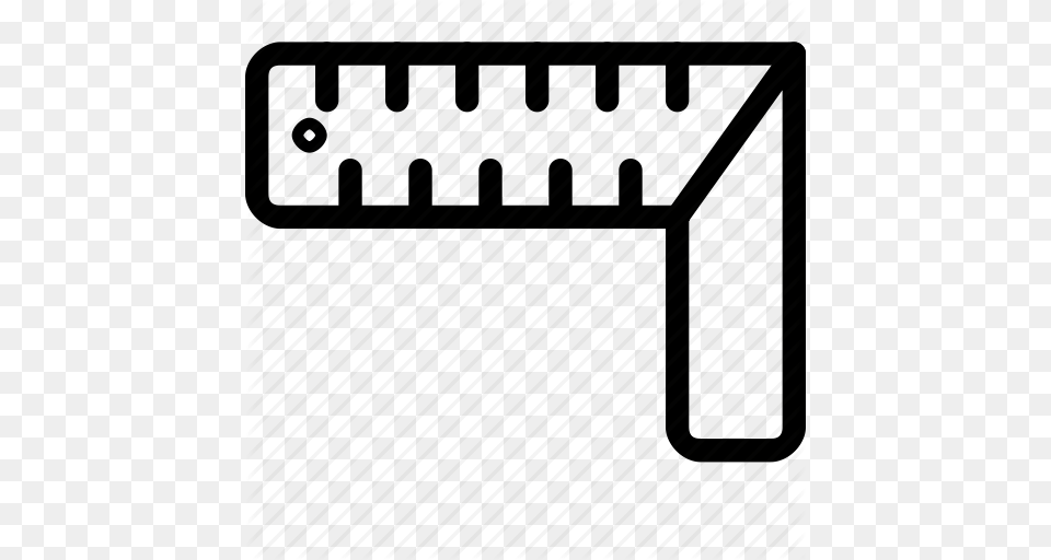 Construction Corner Measure Ruler Square Tool Tools Icon, License Plate, Transportation, Vehicle, Text Free Transparent Png