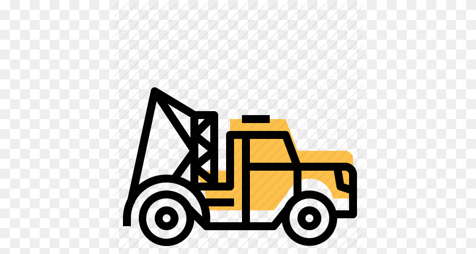 Construction Crane Lorry Tow Truck Trucktrailer Icon, Tow Truck, Transportation, Vehicle, Machine Free Transparent Png