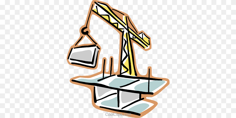 Construction Cranes Royalty Vector Clip Art Illustration, Construction Crane, Arch, Architecture, Plant Free Png Download