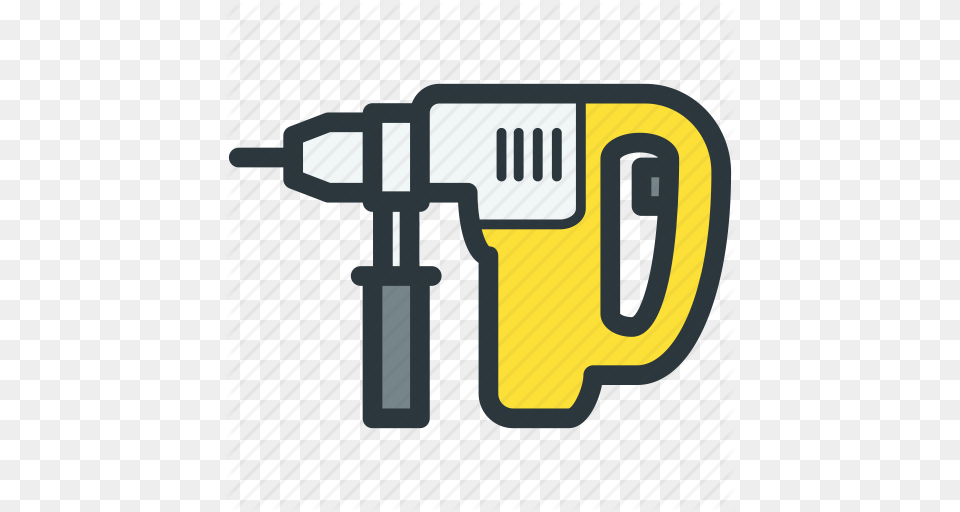 Construction Equipment Drill Perforator Repair Tool Icon, Device, Power Drill Free Png Download