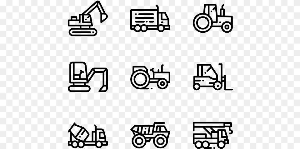 Construction Equipment Images Clip Art, Gray Free Png Download