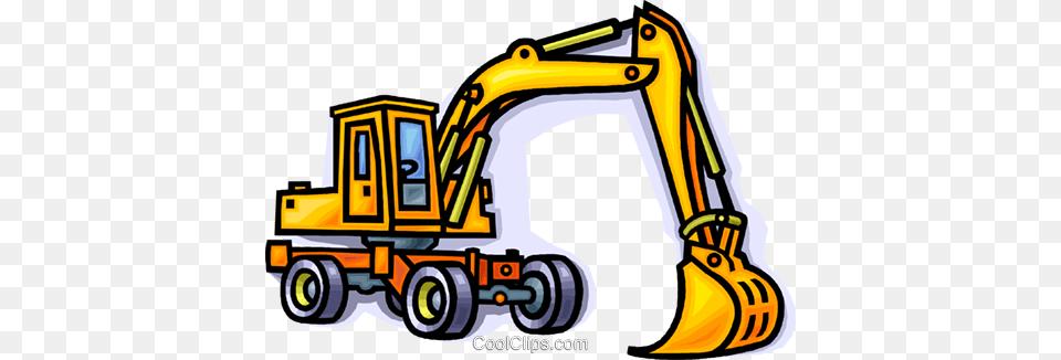 Construction Equipment Shovel Royalty Vector Clip Art, Machine, Bulldozer Png Image
