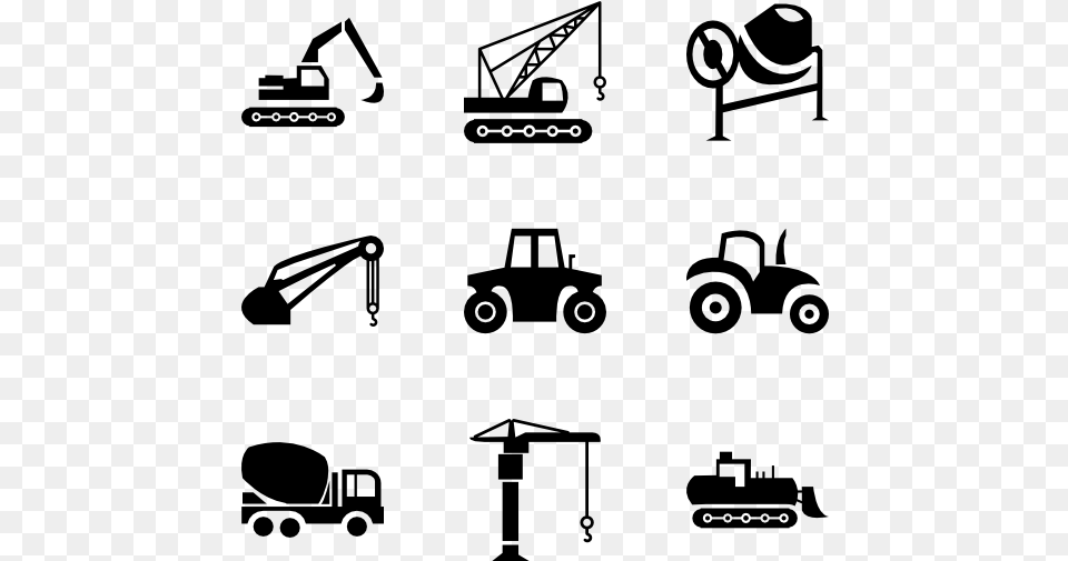 Construction Icon, Gray Png Image
