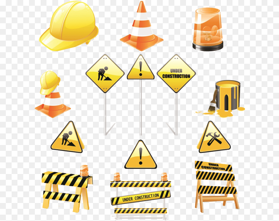 Construction Icons, Clothing, Fence, Hardhat, Helmet Png Image