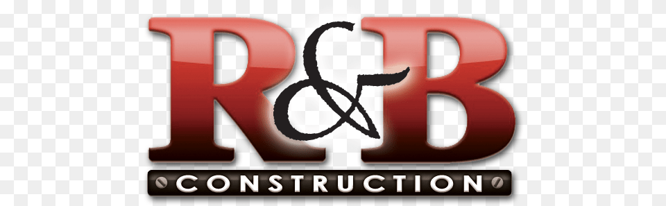 Construction Logo Branding R And B Construction Logo, Gas Pump, Machine, Pump, Text Free Png Download