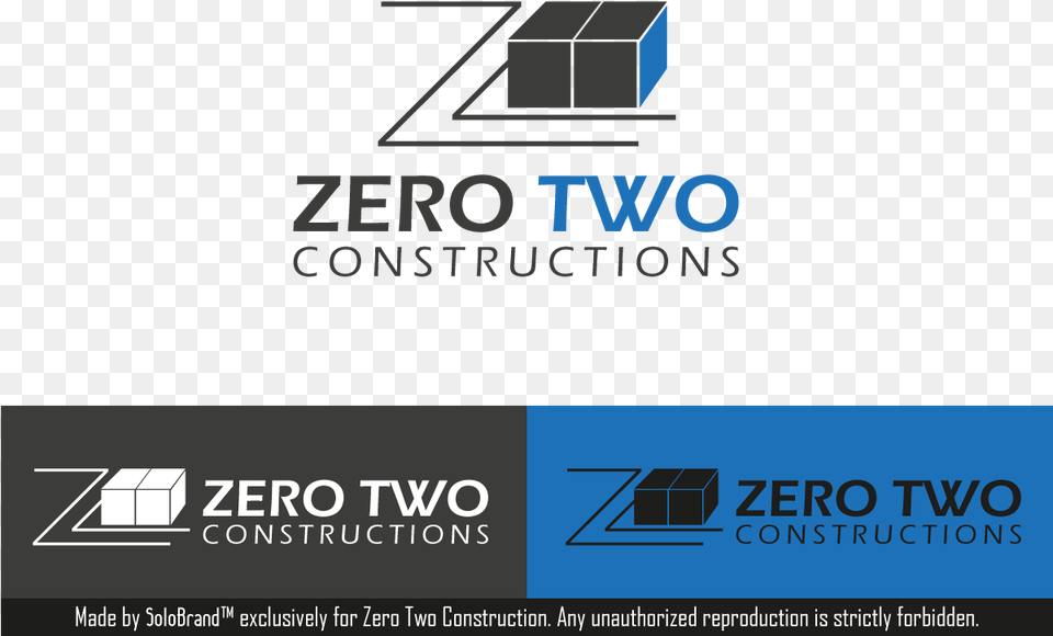 Construction Logo Design For Zero Two Constructions Font, Text, Computer Hardware, Electronics, Hardware Free Png Download