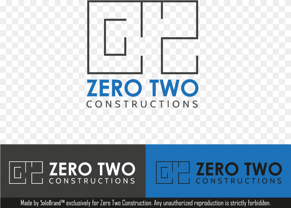Construction Logo Design For Zero Two Constructions Kirchner, Advertisement, Poster, Text Free Transparent Png