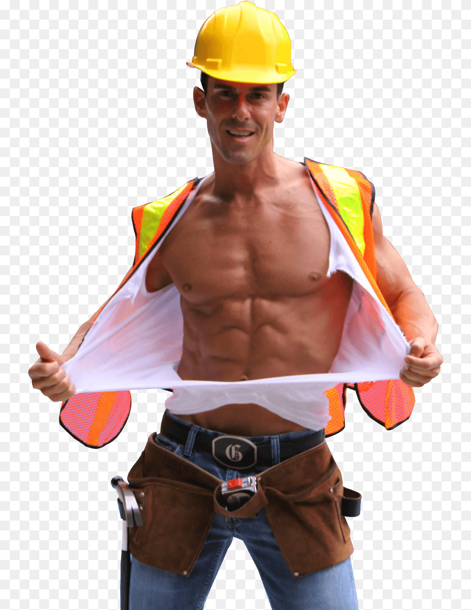 Construction Male Exotic Dancer, Worker, Clothing, Person, Hardhat Png