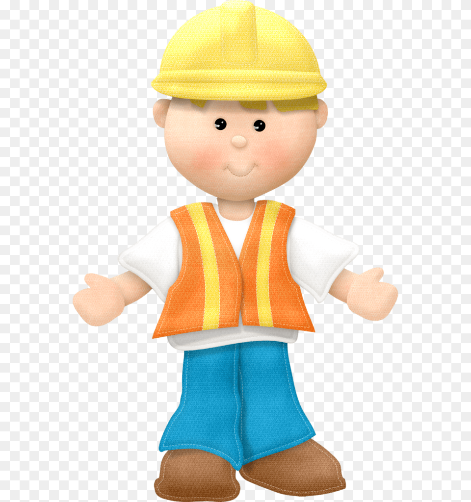 Construction Man Clipart Download Construction Workers Clip Art, Doll, Toy, Baby, Person Png Image