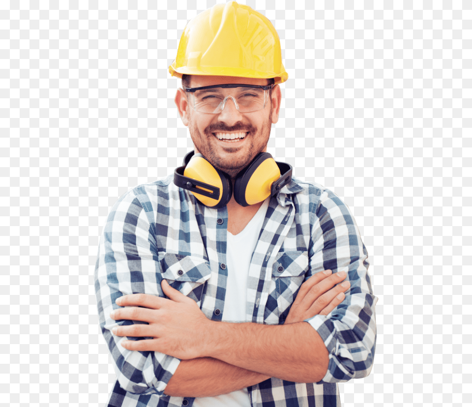 Construction Man Construction Worker, Person, Helmet, Hardhat, Clothing Free Transparent Png