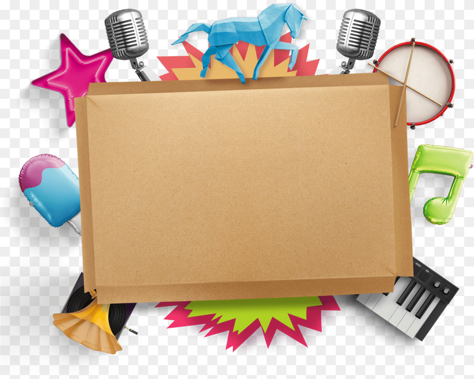 Construction Paper, Box, Electrical Device, Microphone, Cardboard Png Image