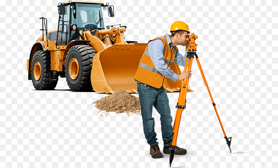 Construction Plans And Specifications Car Road Construction Machinery, Worker, Person, Clothing, Hardhat Free Png Download