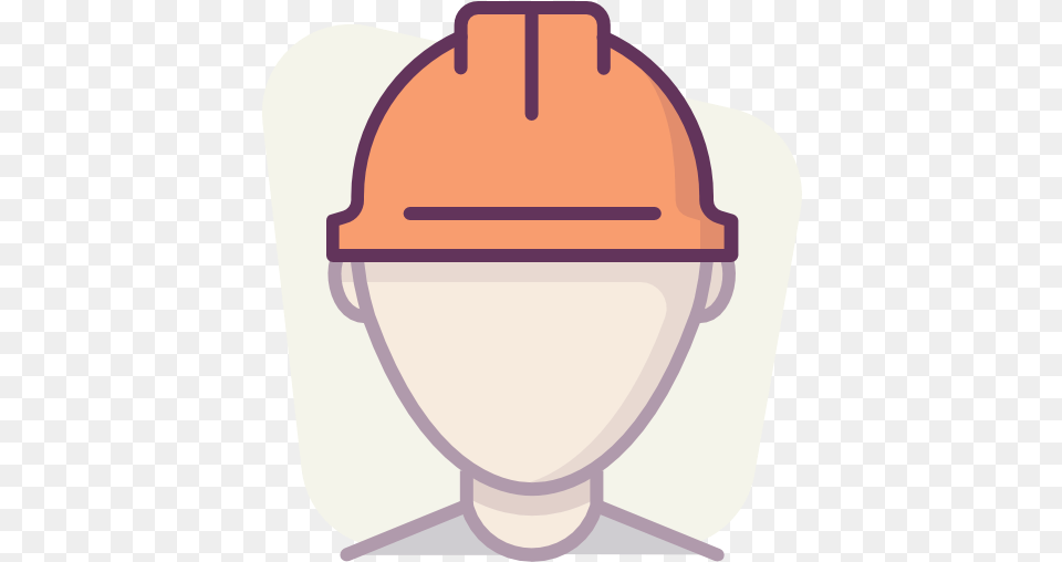 Construction Protection User Worker Helmet Orange, Clothing, Hardhat Free Transparent Png