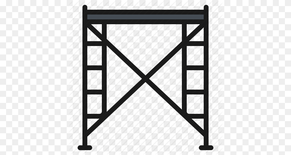 Construction Scaffolding Site Structure Work Icon, Gate, Arch, Architecture Free Png Download