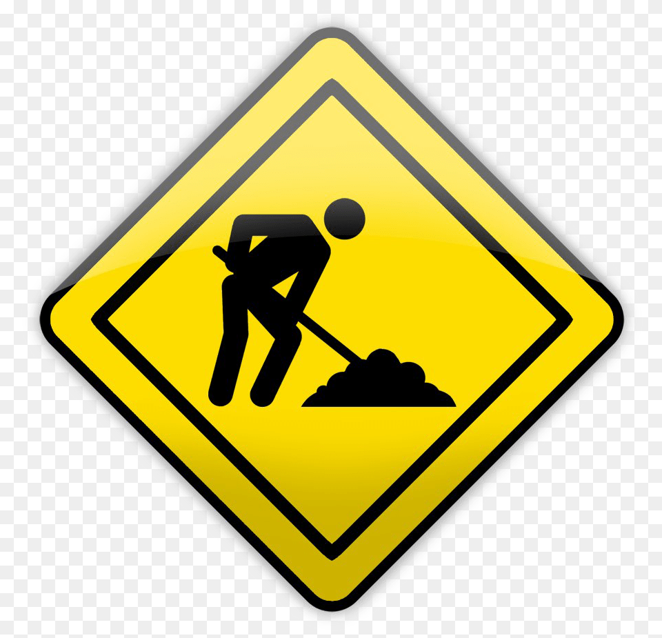 Construction Sign Under Construction, Symbol, Road Sign Free Transparent Png