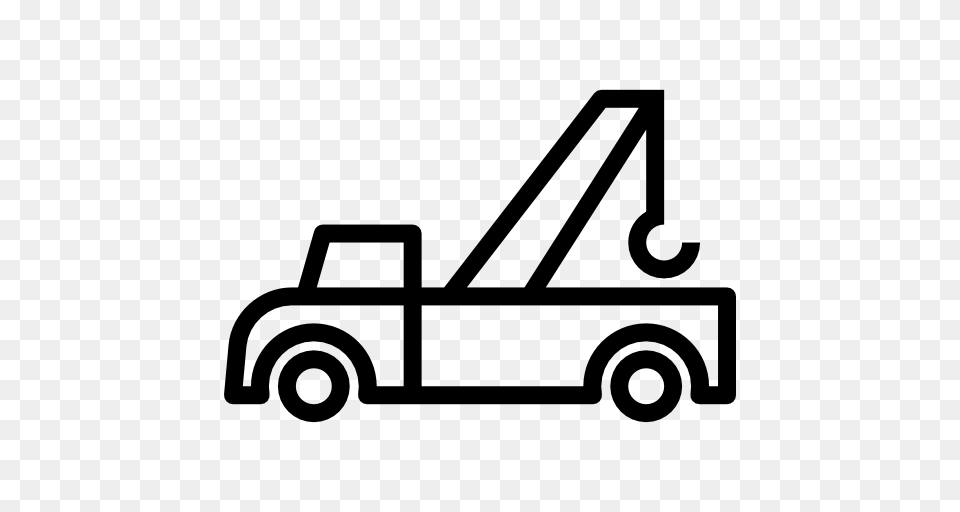 Construction Transport Hook Vehicle Automobile Transportation, Gray Png