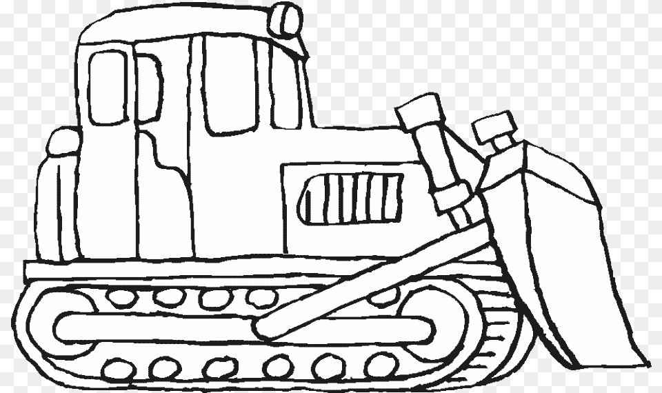 Construction Vehicles Coloring Pages Bulldozer Bulldozer Printable Coloring Pages, Machine Png Image