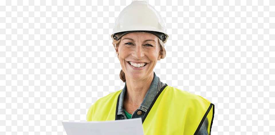 Construction Woman Hard Hat, Clothing, Hardhat, Helmet, Person Free Transparent Png