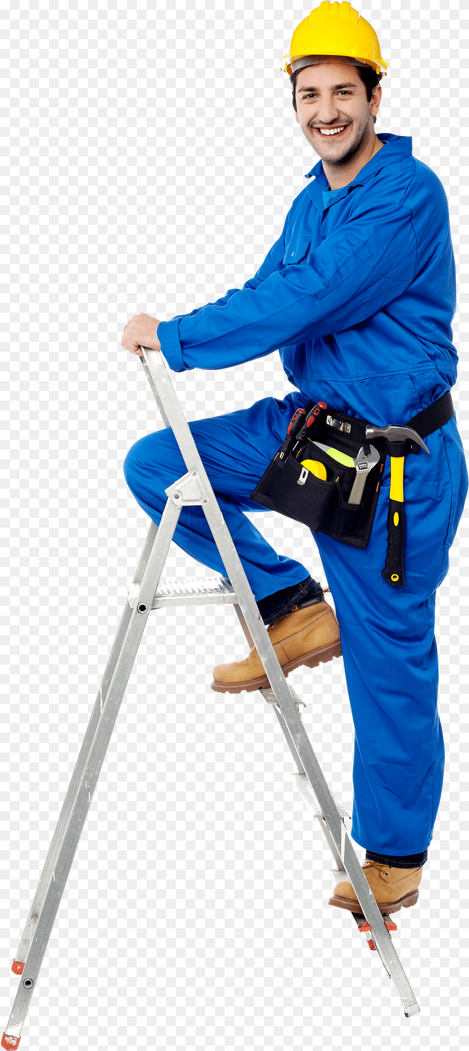 Construction Worker Climbing Free Transparent Png
