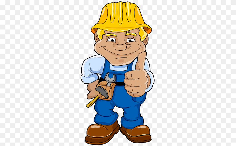 Construction Worker Clipart Look, Clothing, Hardhat, Helmet, Baby Png Image