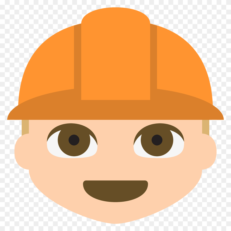 Construction Worker Emoji Clipart, Clothing, Hardhat, Helmet Free Transparent Png