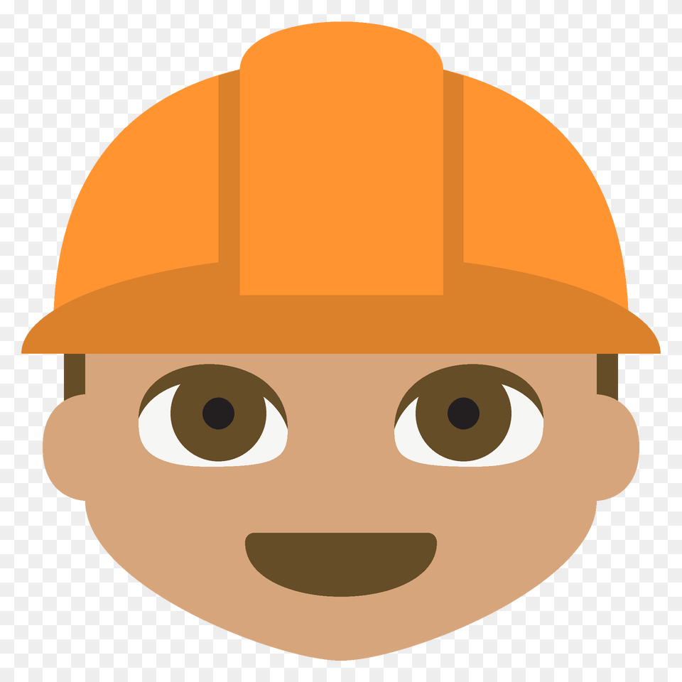 Construction Worker Emoji Clipart, Clothing, Hardhat, Helmet Free Png Download