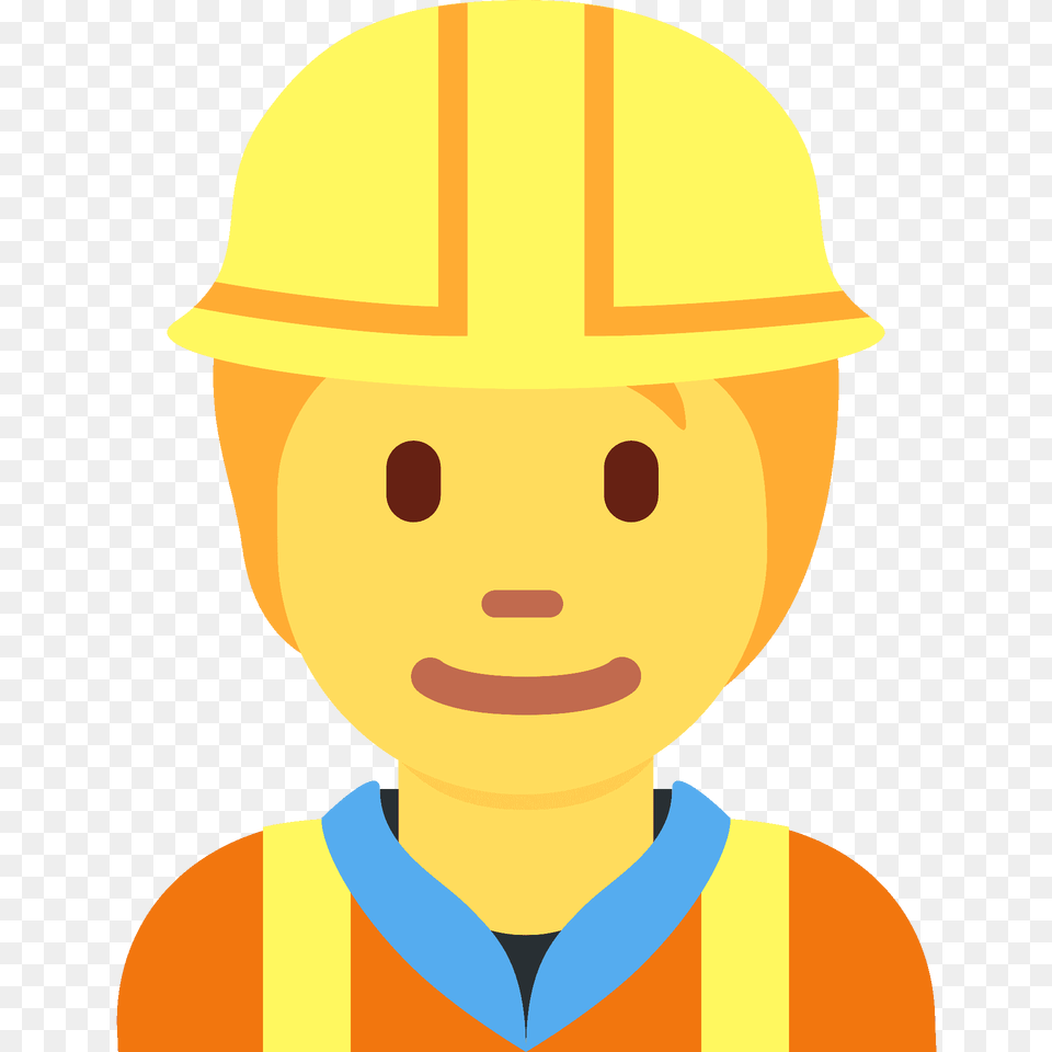 Construction Worker Emoji Clipart, Clothing, Hardhat, Helmet, Baby Free Png