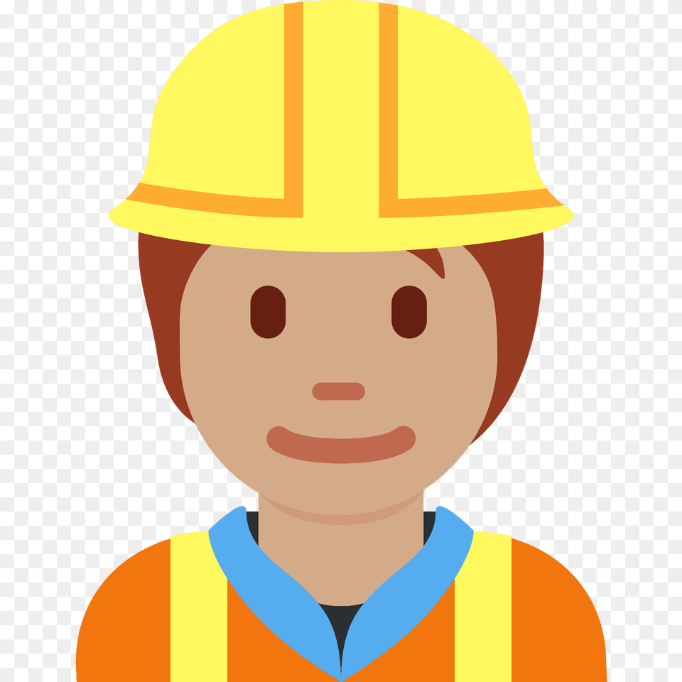 Construction Worker Emoji Clipart, Clothing, Hardhat, Helmet, Baby Png Image