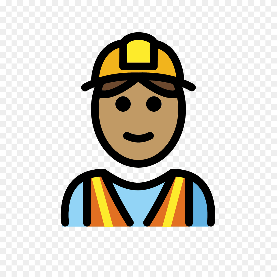 Construction Worker Emoji Clipart, Clothing, Hardhat, Helmet, Hat Free Png