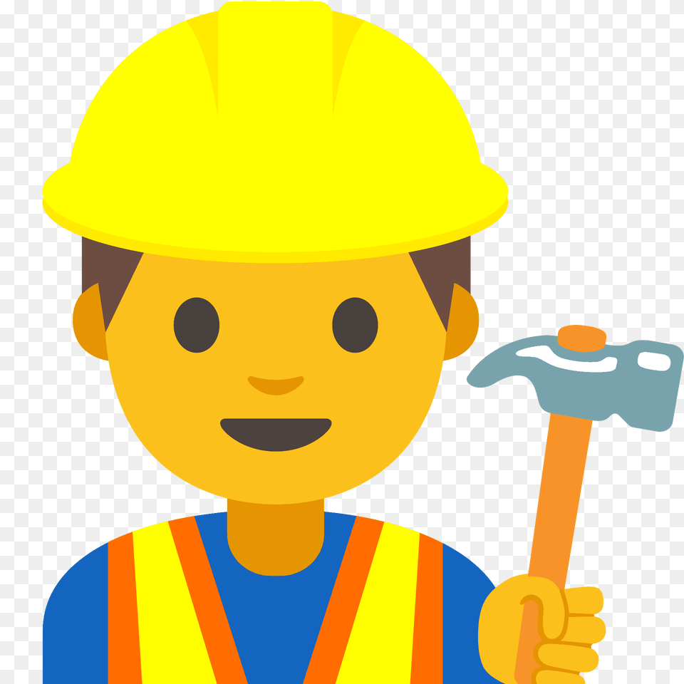 Construction Worker Emoji Clipart, Clothing, Hardhat, Helmet, Baby Free Transparent Png