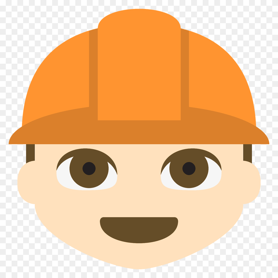 Construction Worker Emoji Clipart, Clothing, Hardhat, Helmet Free Png Download