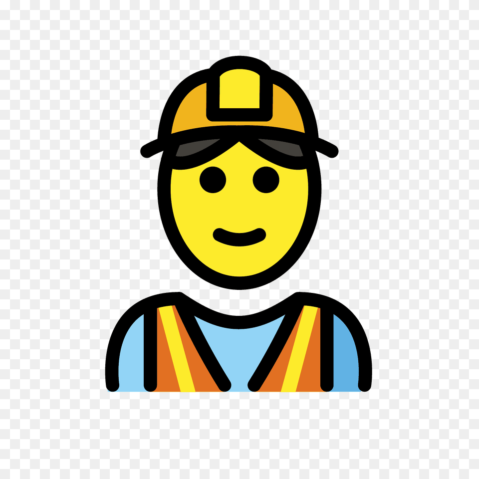 Construction Worker Emoji Clipart, Face, Head, Person, Logo Free Transparent Png
