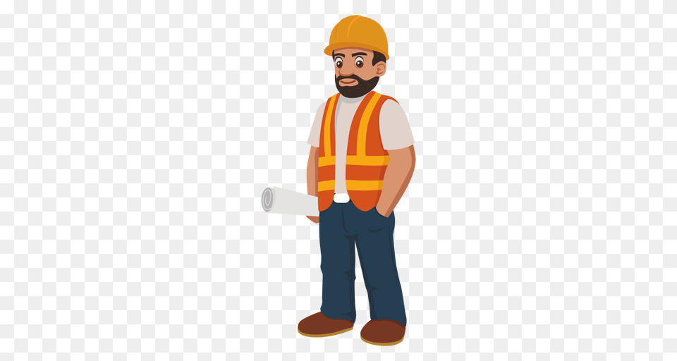 Construction Worker Hd Construction Worker Hd, Vest, Clothing, Person, Hardhat Free Transparent Png